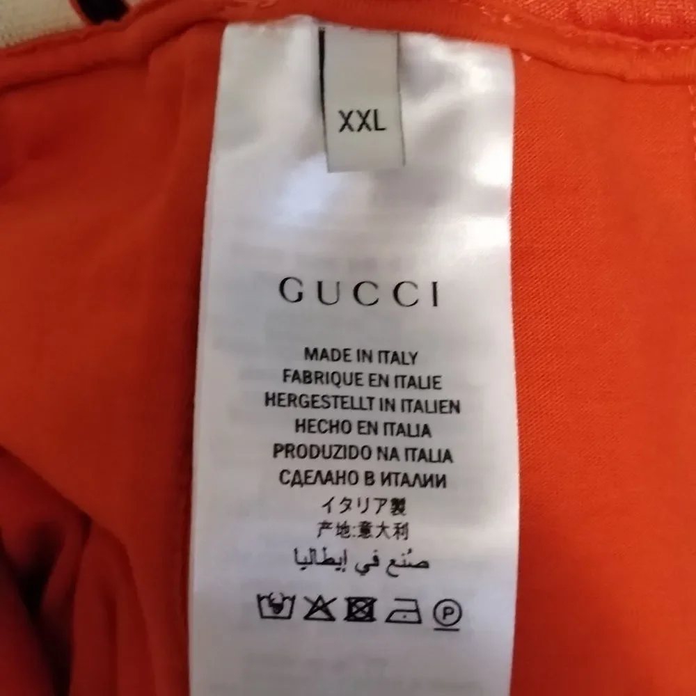 Gucci Orange Technical Jersey Track Suit Jogger Pants Web Men's XXL